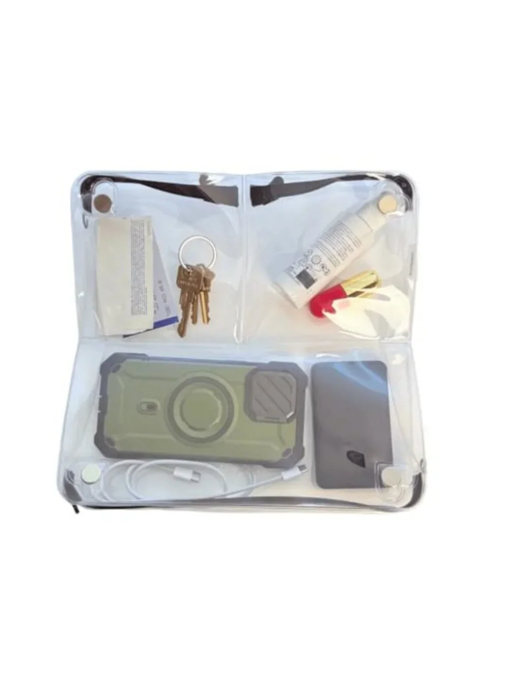 N/A clear crossbody